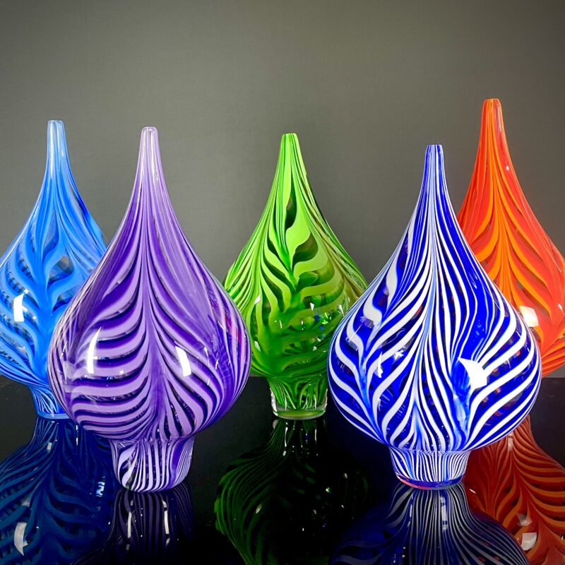 Feathered Color Drop Sculpture